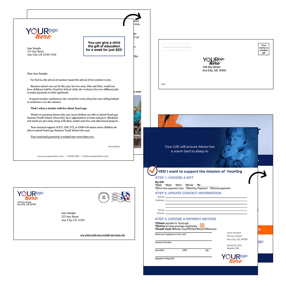 Donor Renewal with Full Page Remit, Package
